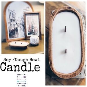 Candle Soy  Reusable Wooden Dough Bowl